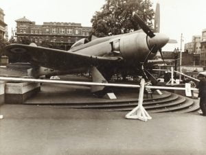 A photo of a World War II airplane