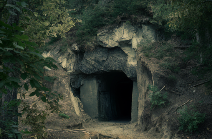 Interior tunnels of Project Riese during WWII