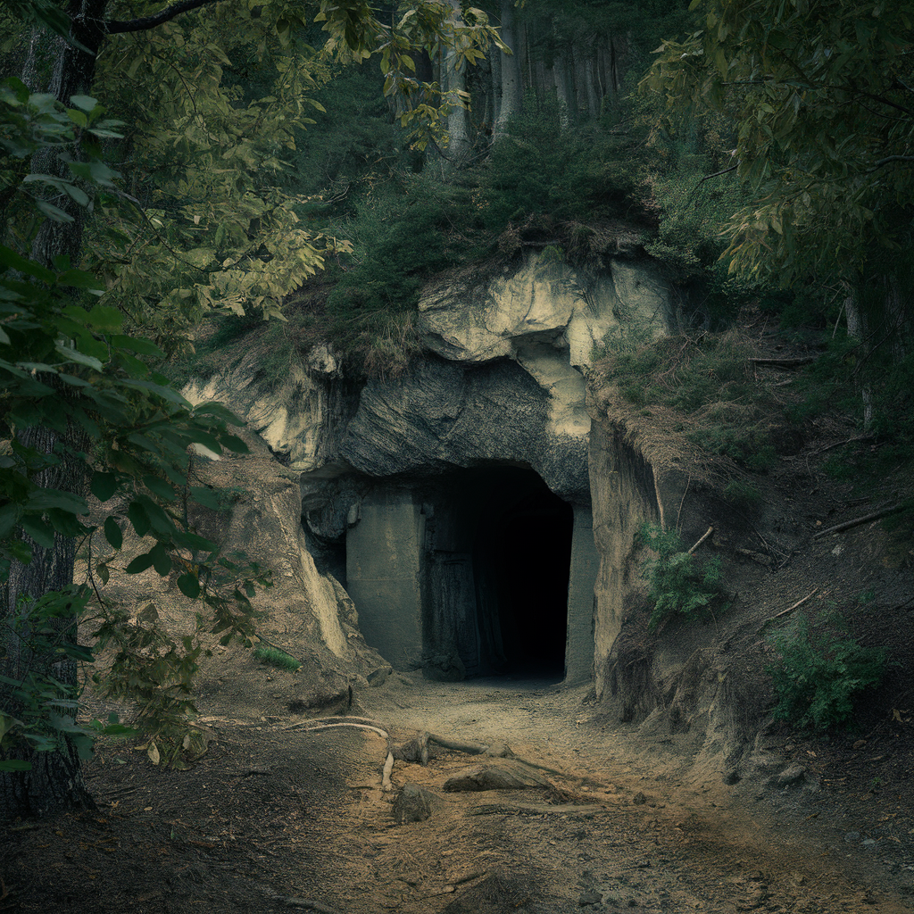 Entrance to Project Riese hidden in the Owl Mountains
