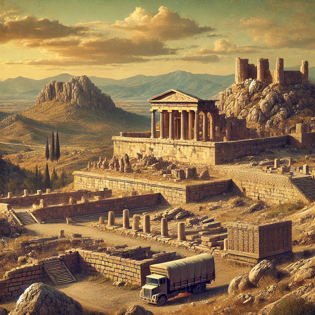 Ancient ruins of Hattusa, the capital of the Hittite Civilization in Anatolia.