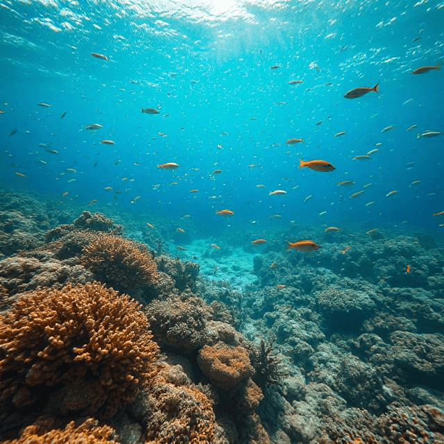 Mediterranean Sea ecosystem collapsing under heat with dying coral and fish fleeing Italian seas.”