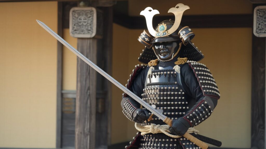 Illustration of a Samurai warriors in traditional armor, symbolizing honor, mastery, and the warrior code.