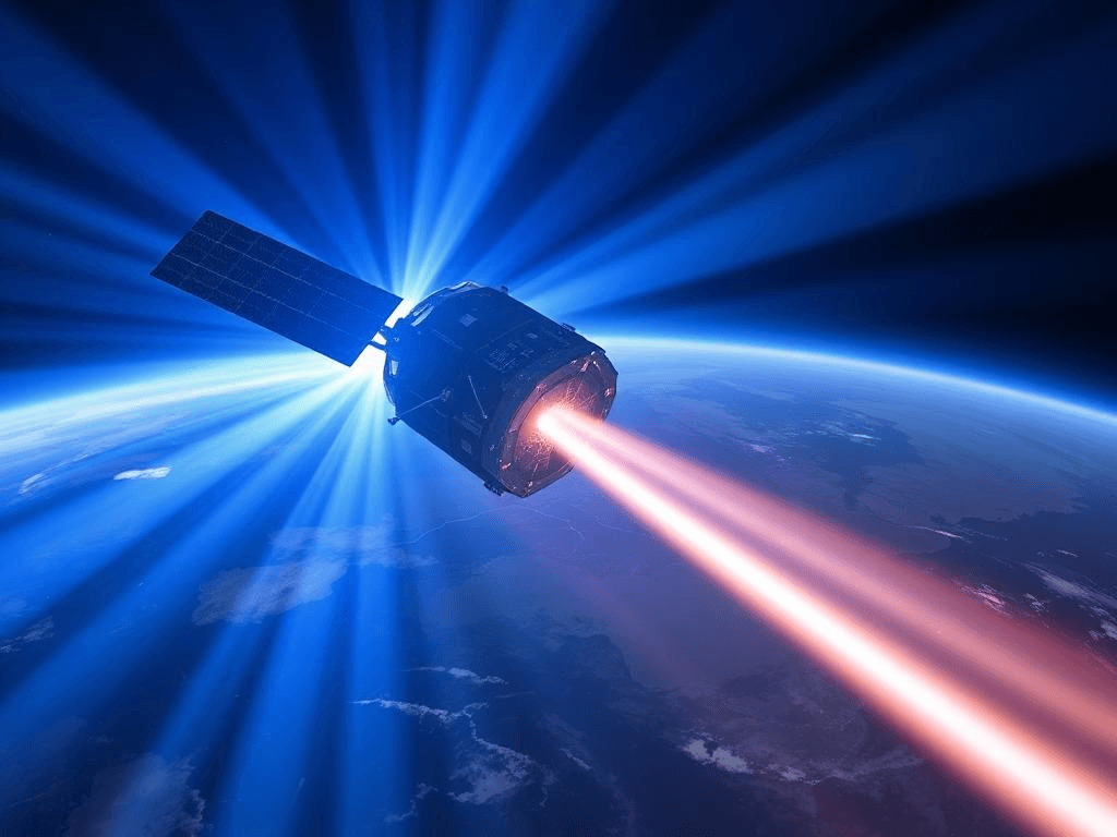 Advanced satellite technology allegedly used for holographic projections and mind control in Project Blue Beam