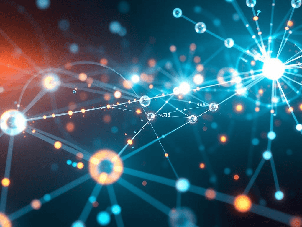 Futuristic quantum network concept illustrating the potential of quantum teleportation in data transmission.
