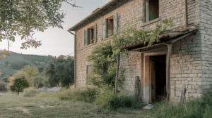 Rustic stone house in rural Italy symbolizing the 1€ house opportunity and the charm of Italian real estate investments.