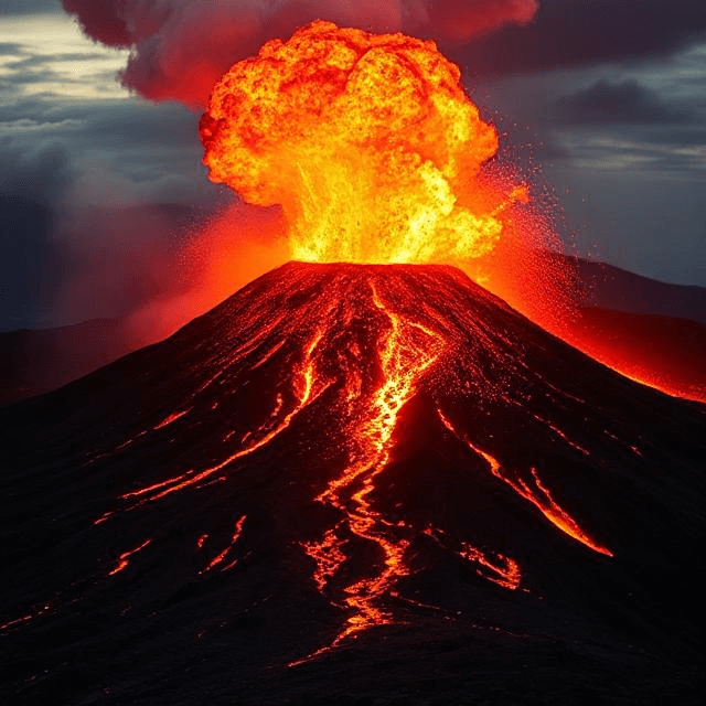 vulcano explosion