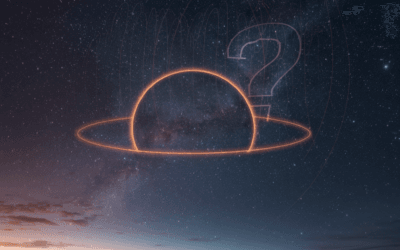 Desert night with a Dyson Sphere and human with telescope, reflecting Kardashev Scale analysis, cosmic silence mystery, and Fermi Paradox explained in humanity’s cosmic future.