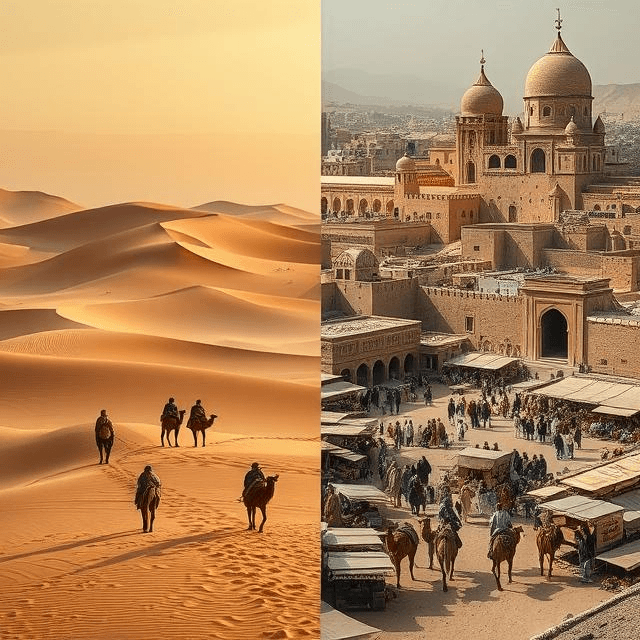 Human diversity in action: Bedouin tribes and medieval cities as seen through Ibn Khaldun’s lens of social cohesion.