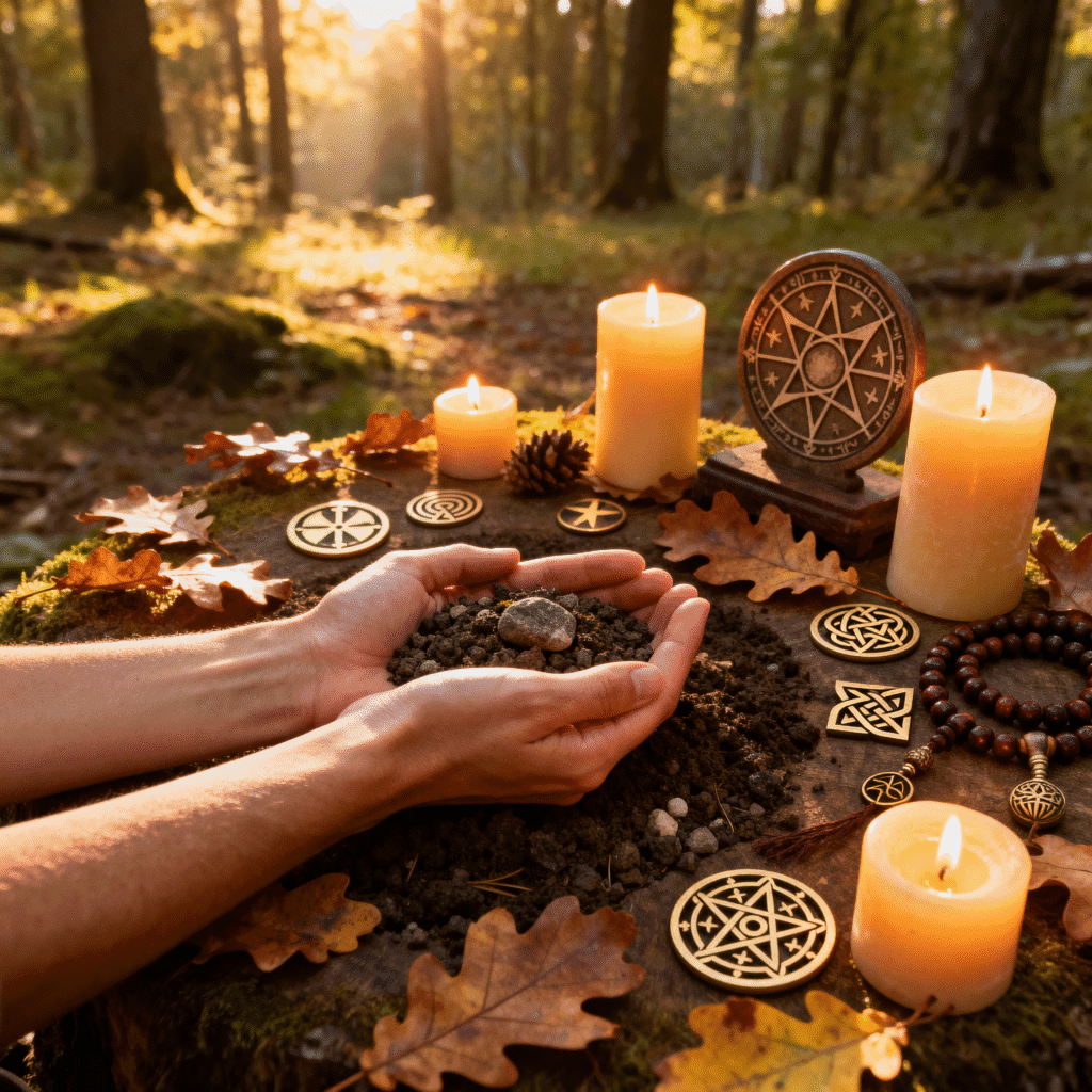 Modern pagan spiritual practices in nature