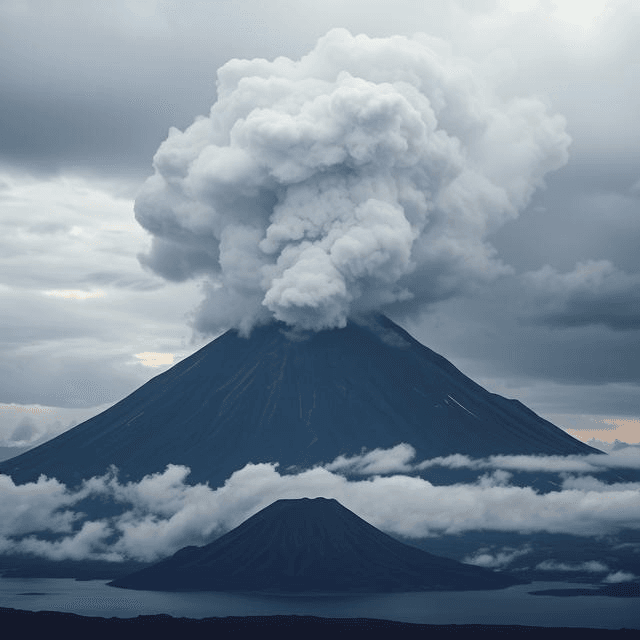Eruption spewing ash into the sky, launching the Year Without Summer and altering climate history.