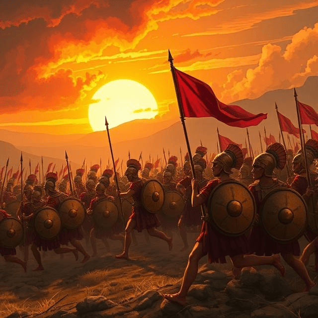 Theban victory over Spartan military at Leuctra, a turning point in ancient warfare history.