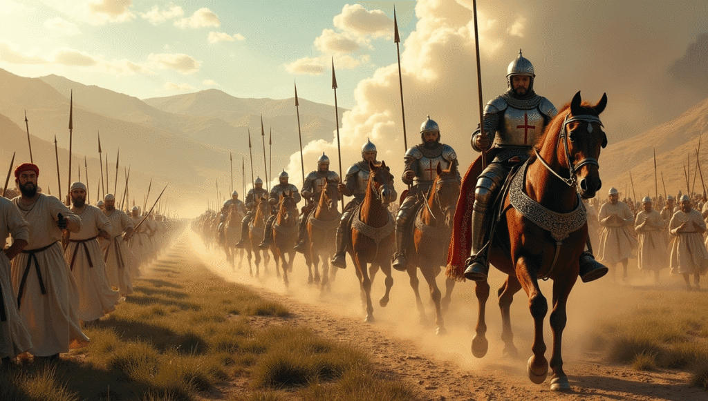 Fierce clash at Battle of Cerami in Sicily Norman Conquest