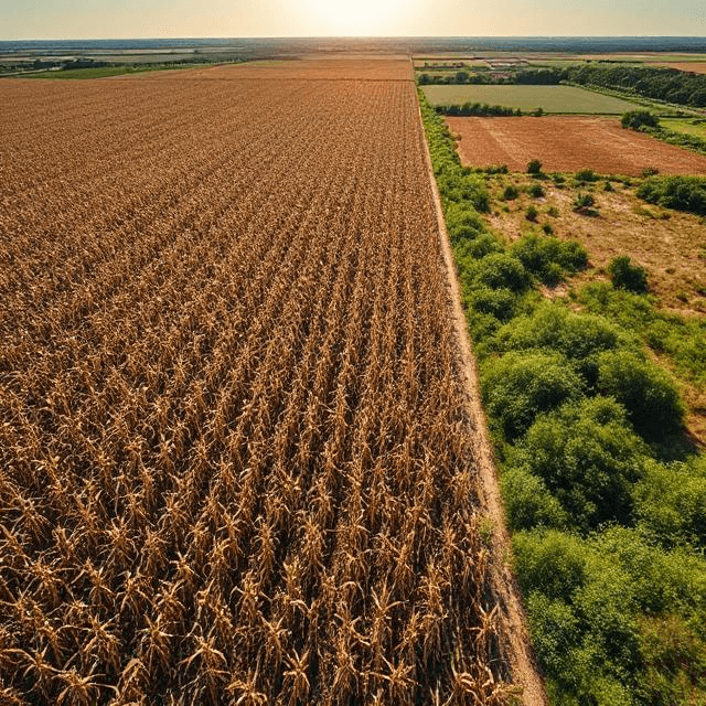 Monoculture risks leading to GMO crop failures in climate extremes