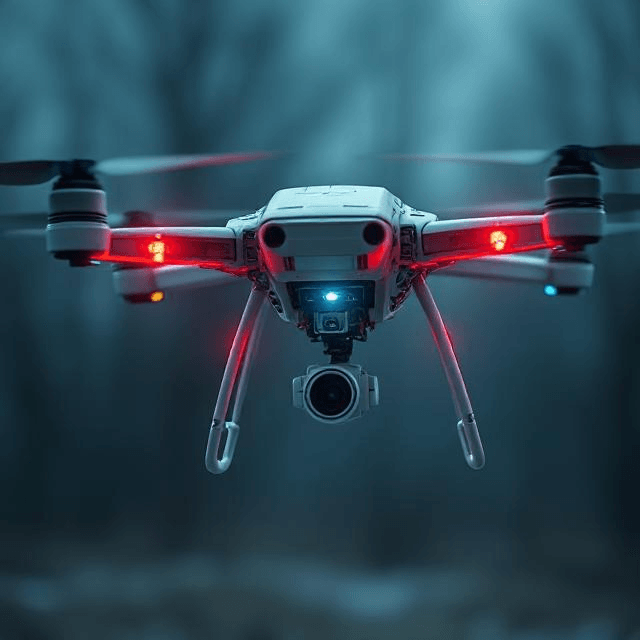 AI assassin drones using facial recognition to eliminate targets as autonomous future weapons