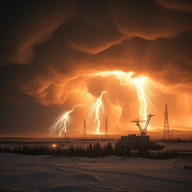 Weaponized weather system creating artificial storms as part of climate-based future weapons