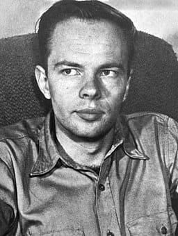 Philip K Dick in early 1960s Arthur Knight (3x4 cropped)
