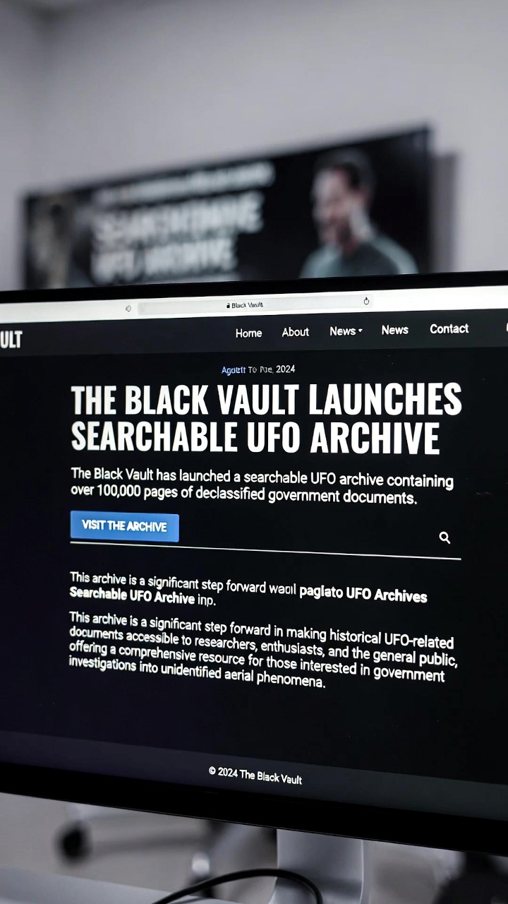 The Black Vault has launched a massive searchable archive containing over 100,000 pages of declassified government UFO documents, making historical records publicly accessible.