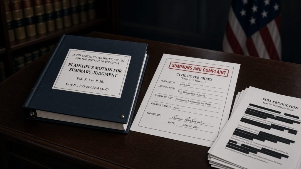 Grusch v. DoD FOIA: DOJ Summary Judgment Fight Explained